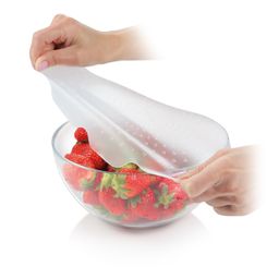 Coperchi in silicone flessibile 4FOOD ø 17 e 23 cm, 2 pezzi