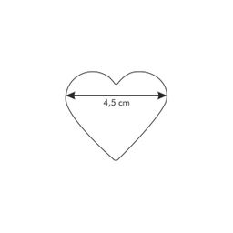 Corazón pequeno DELICIA, 4,2x4,4 cm