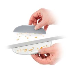 Crumb scraper with scoop GrandCHEF, white and grey