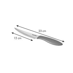 Cuchillo chuletero PRESTO 12 cm, 6 pzs, blanco