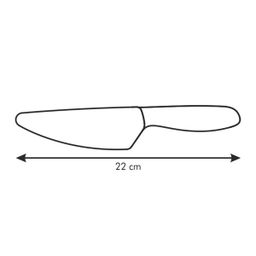 Cuchillo con hoja ceráminca VITAMINO, 12 cm