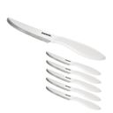 Cuchillo de mesa PRESTO 12 cm, 6 pzs, blanco
