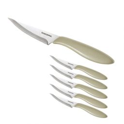 Cuchillo de pizza PRESTO 10 cm, 6 pzs, beige