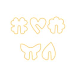 Video of Cup rim cookie cutters DELÍCIA, 5 pcs, nature