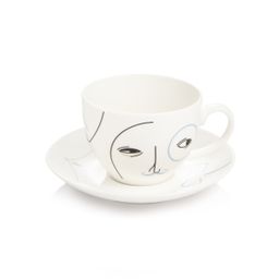 Cup with saucer myCOFFEE, 2 pcs, Emotions