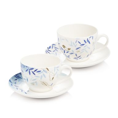 Cup with saucer myCOFFEE, 2 pcs, Nature