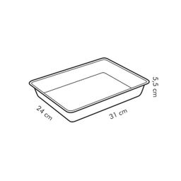 Deep baking sheet DELICIA 31x24 cm