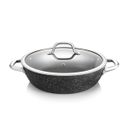 Deep frying pan PRESIDENT Stone with cover ø 28 cm