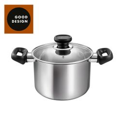 Deep pot BRAVA with cover ø 18 cm, 3.0 l