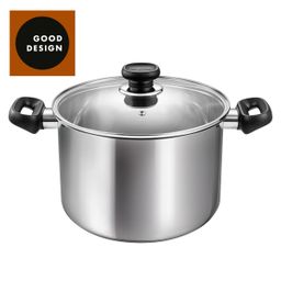 Deep pot BRAVA with cover ø 24 cm, 7.0 l