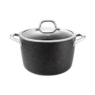 Deep pot PRESIDENT Stone with cover ø 24 cm, 6.0 l