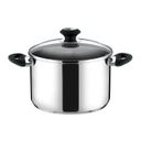 Deep pot PRESTO with cover, ø 22 cm, 5.5 l