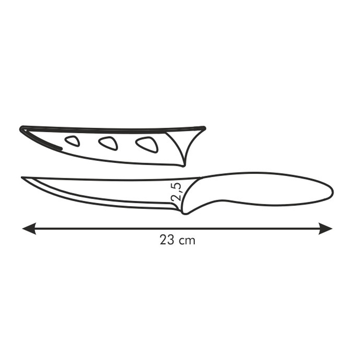 Antiadhezní nůž univerzální PRESTO TONE 12 cm