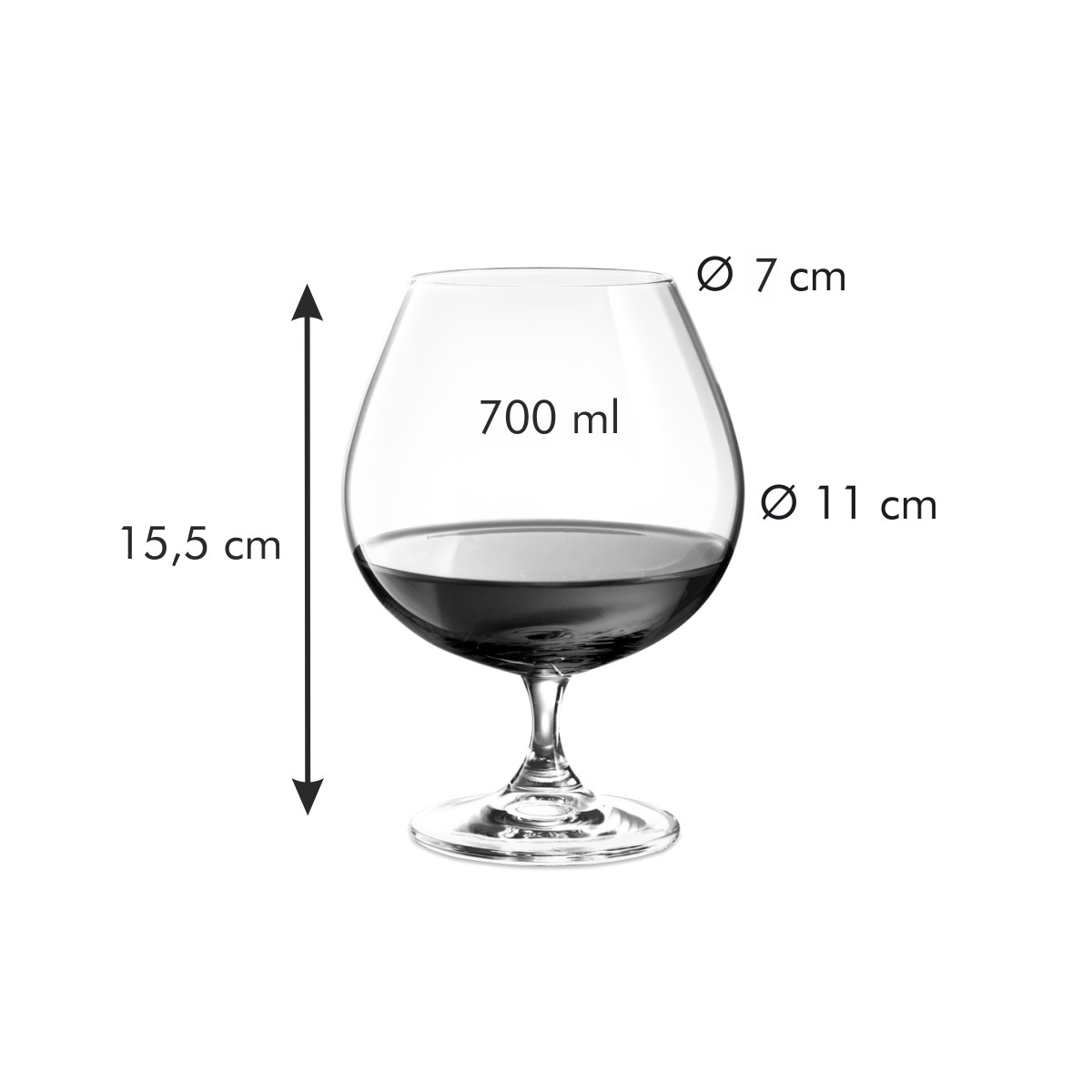 CHARLIE Konyakos pohár 700 ml