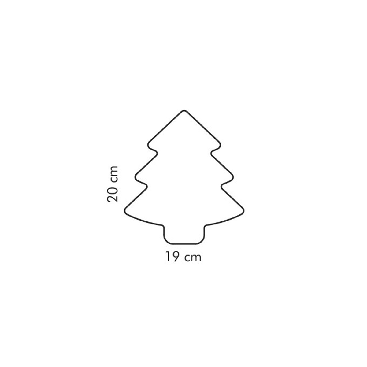 DELÍCIA Sütőforma/Sütikiszúró karácsonyfa