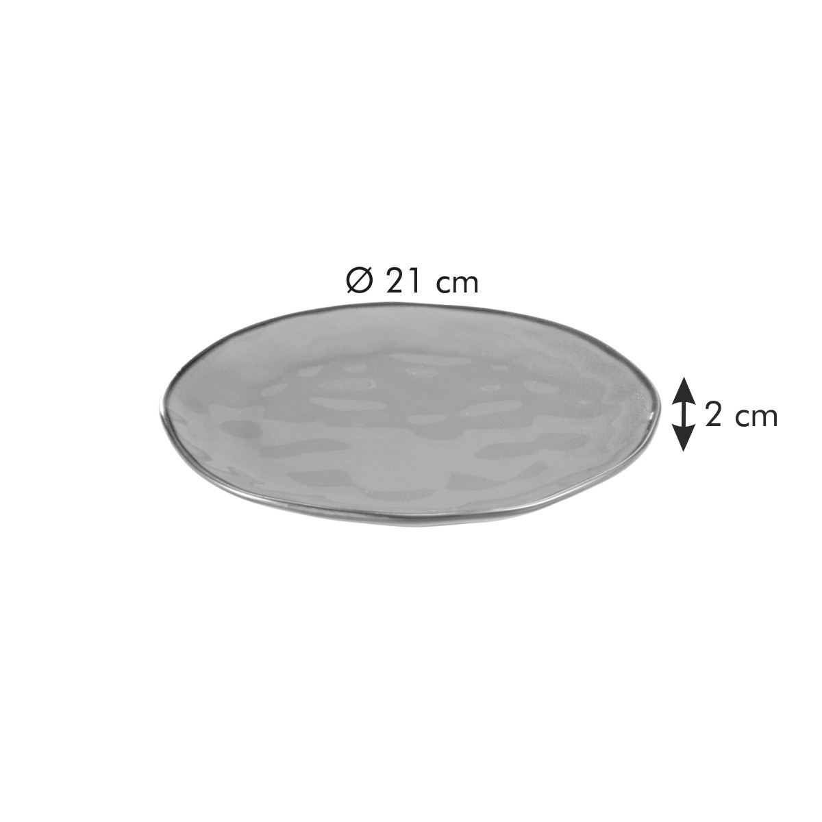 Dezertní talíř LIVING ¤ 21 cm, hnědá