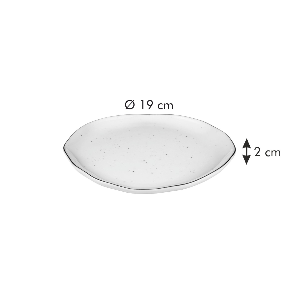 Dezertný tanier CHARMANT ø 19 cm, biela