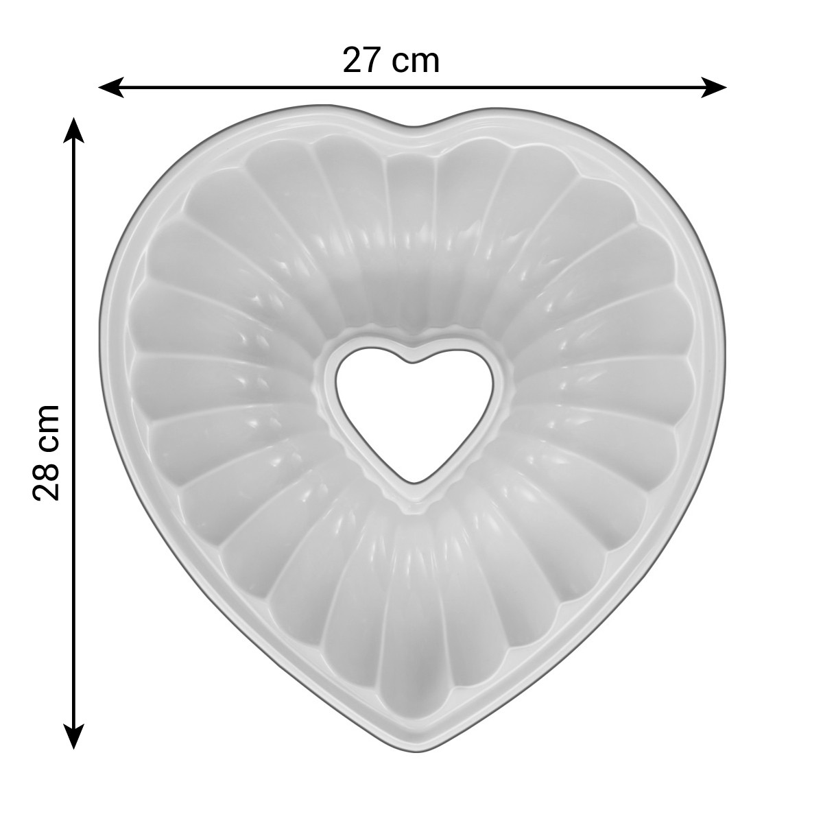 Forma ceramiczna serce DELÍCIA