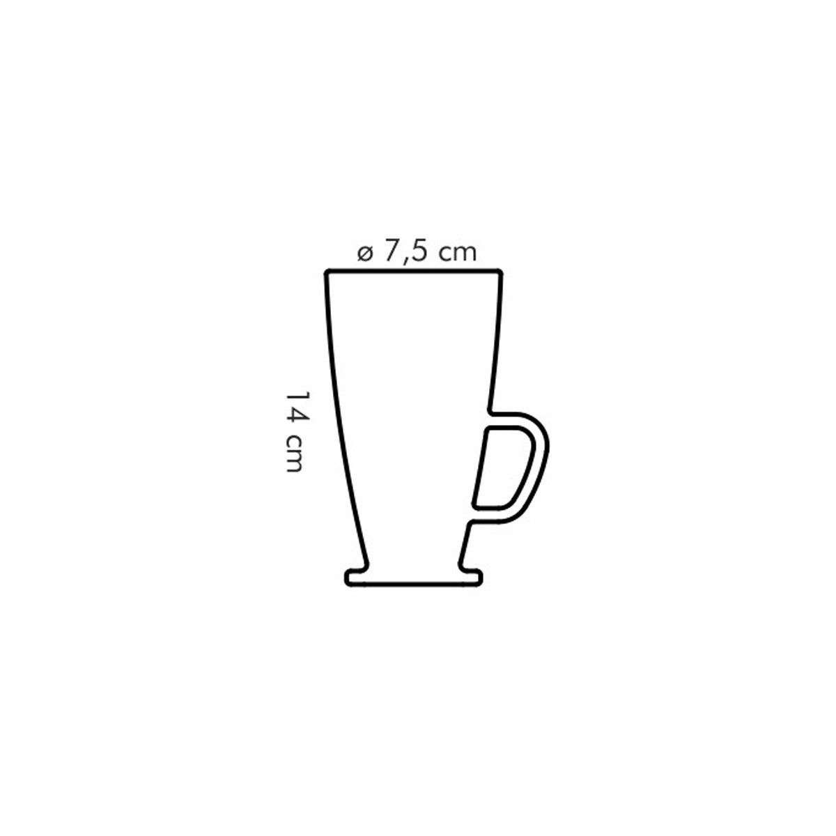Latte-Macchiato-Glastasse CREMA 300 ml