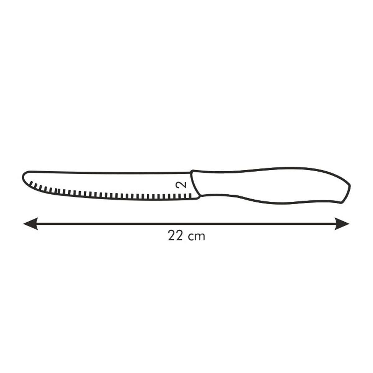 Nôž desiatový SONIC 12 cm, 6 ks