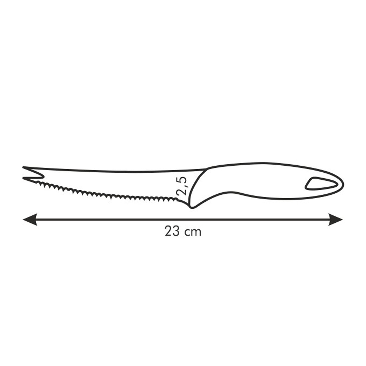 Nóż do warzyw PRESTO, 12 cm