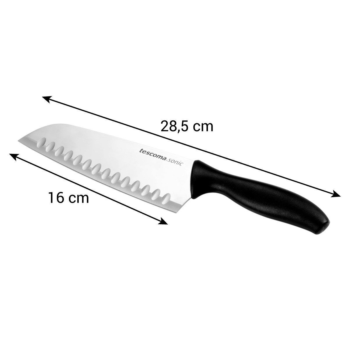 Nóż Santoku SONIC 16 cm