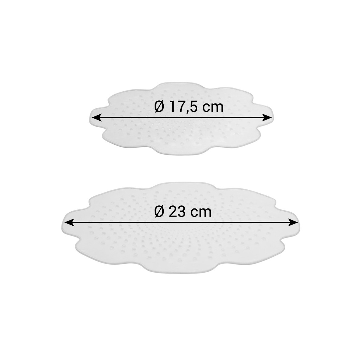 Silikónové pružné veká 4FOOD ø 17 a 23 cm, súprava 2 ks