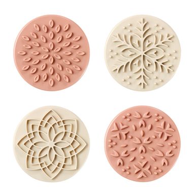 Dekorierstempel für Kekse und Lebkuchen DELÍCIA, Set 4 St.