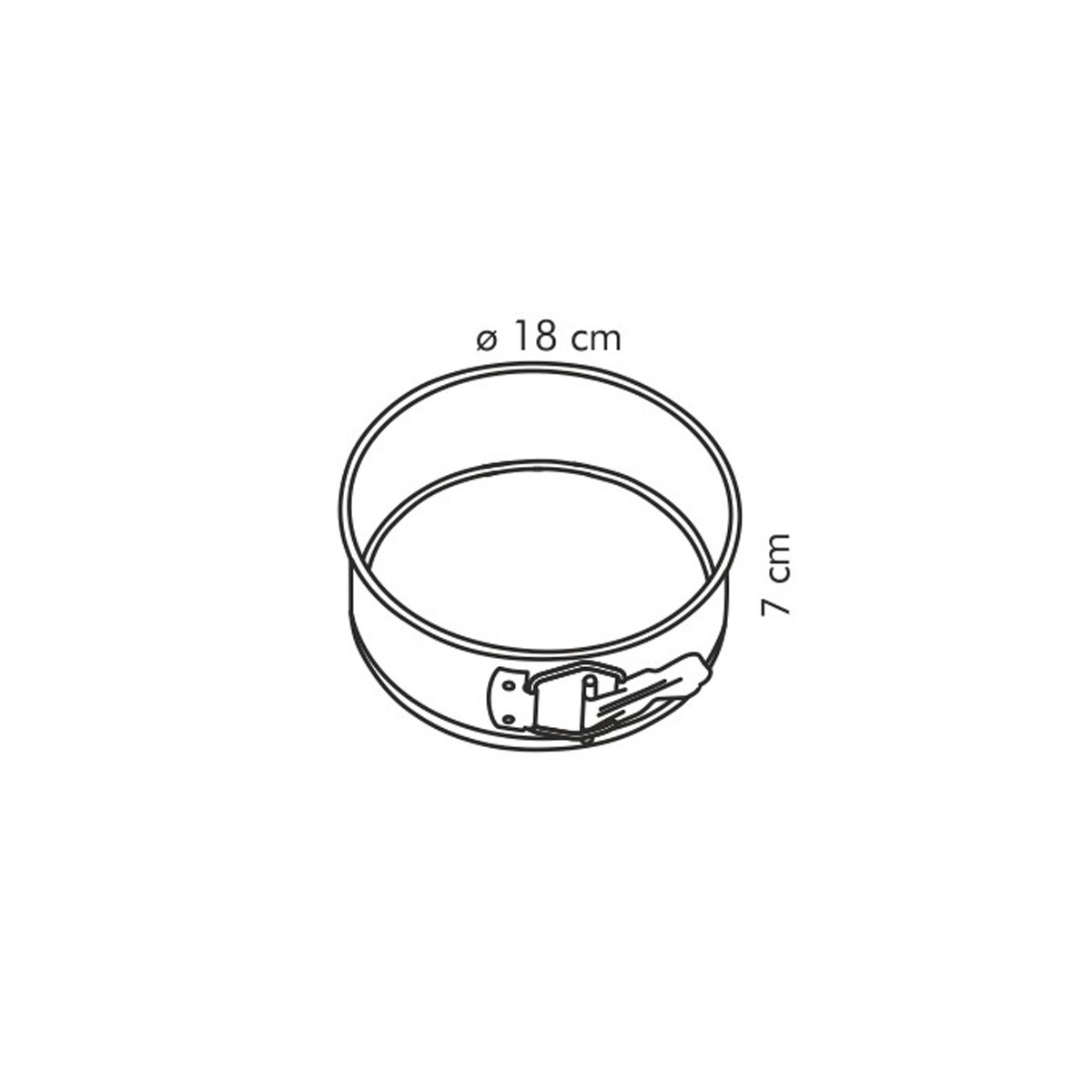 DELÍCIA kapcsos tortaforma ø 18cm termék 2. képe