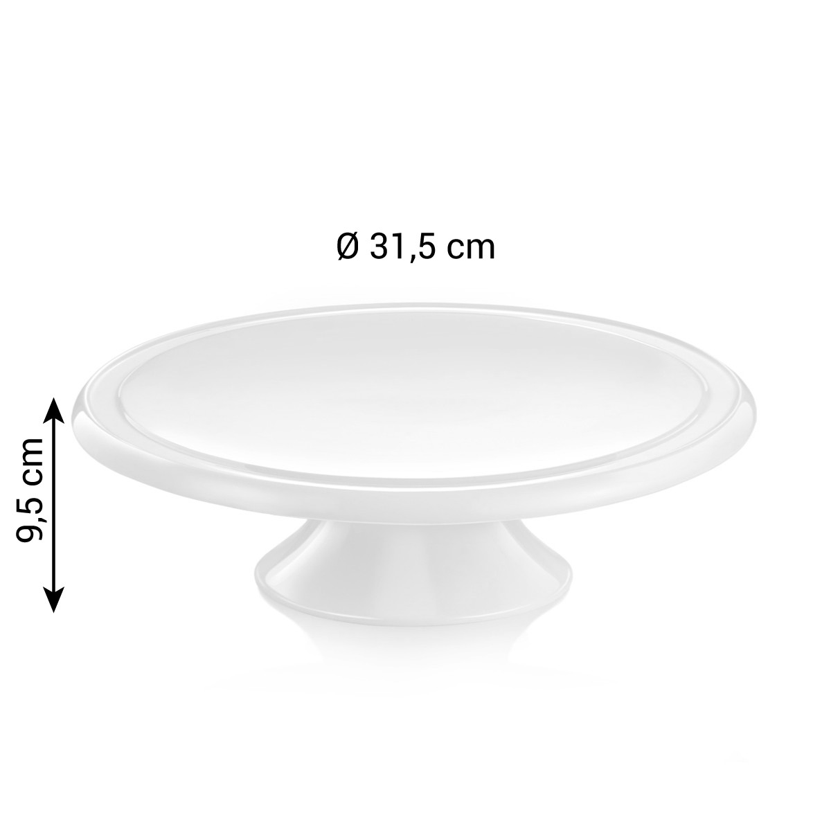 DELÍCIA Tálaló Tortaalátét ø 31 Cm, Porcelán