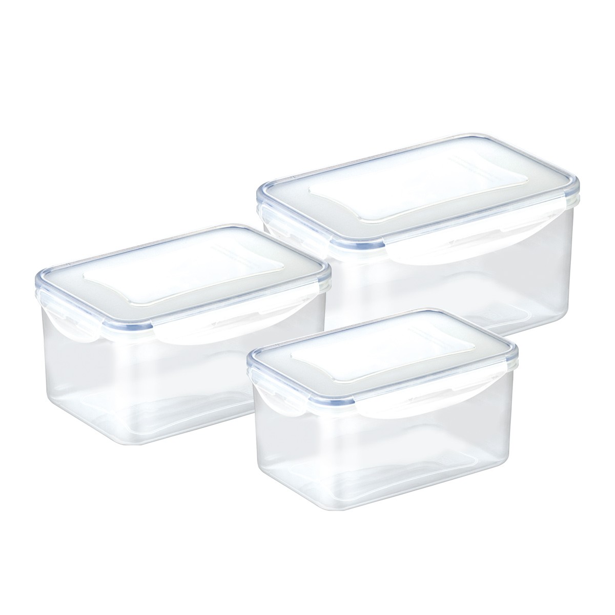 Dose FRESHBOX 3 St., 0,9 - 1,6 - 2,4 l, tief