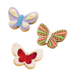 Double-sided cookie cutters butterflies DELÍCIA, 4 sizes