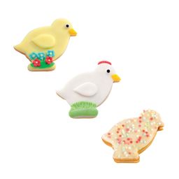 Double-sided cookie cutters chicks DELÍCIA, 4 sizes