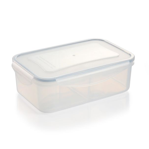 Levně Dóza s 2 miskami FRESHBOX 1,2 l, obdélníková