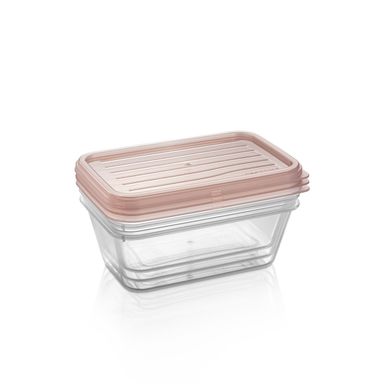 Obrázek Dózy s víkem 4FOOD 0,7 l, 3 ks