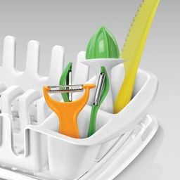 Drainer with tray CLEAN KIT, white