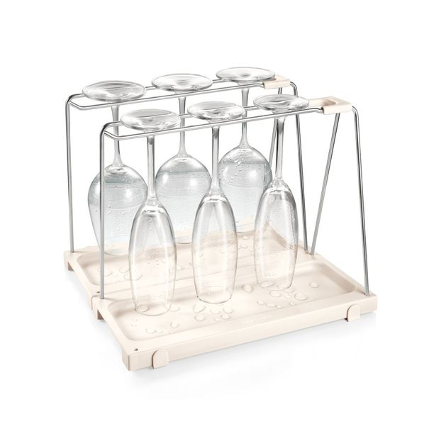 Držák sklenic na víno s odkapávačem FlexiSPACE 330 x 148 mm (obrázek 3)