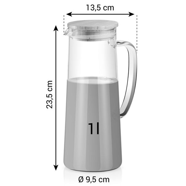 Džbán s víčkem ONLINE 1,0 l (obrázek 6)