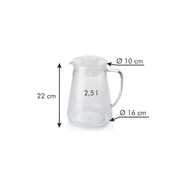 Dzbanek TEO 2.5 l, pomarańczowy (zdjęcie 4)