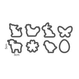 Easter cookie cutters DELÍCIA, 8 pcs