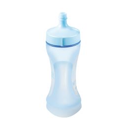 Elastyczna butelka PAPU PAPI 200 ml, z łyżeczką, niebieska