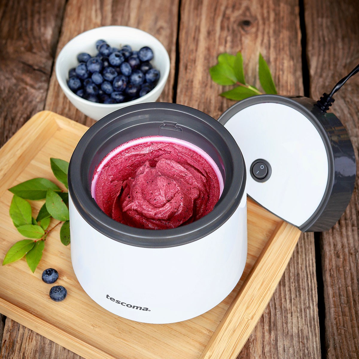 wooden electric ice cream maker