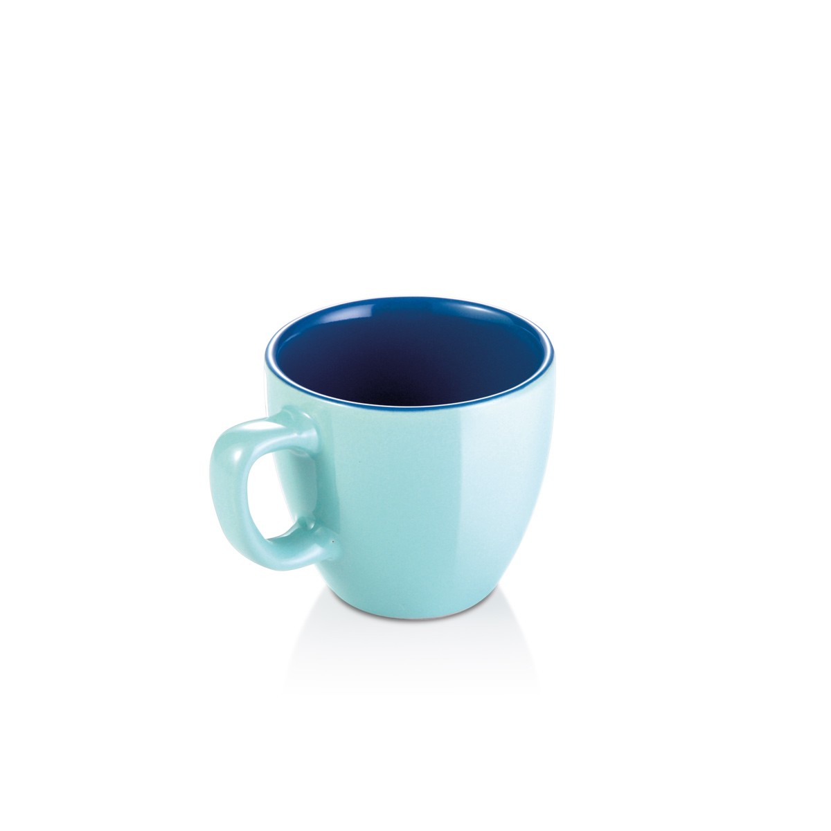Espressotasse CREMA SHINE, azurblau