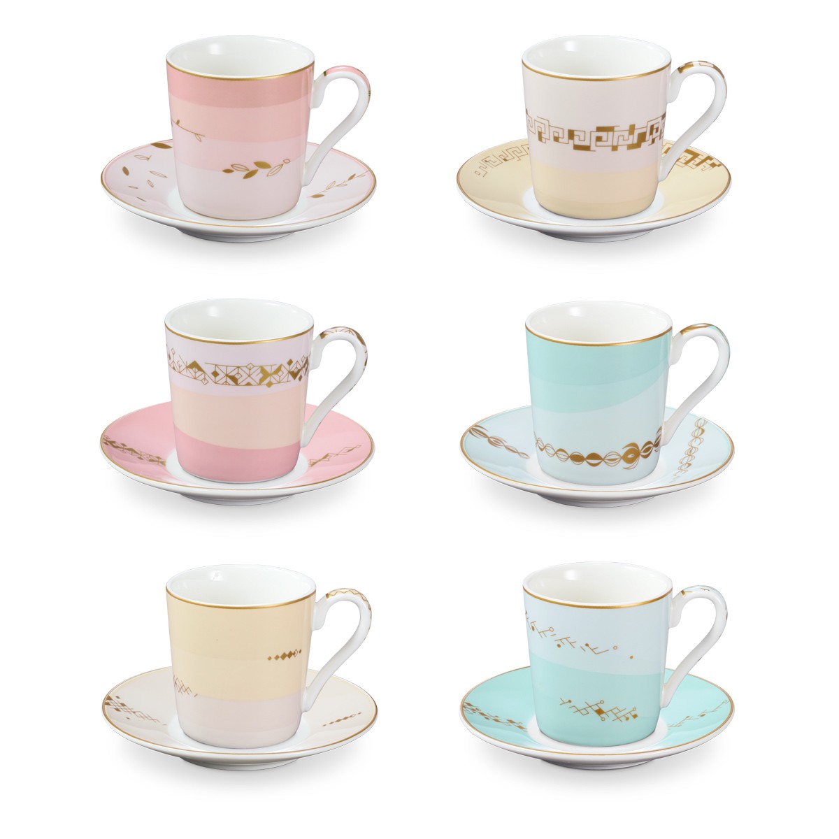 Espressotasse mit Untertasse myCOFFEE, 6 St., Romance