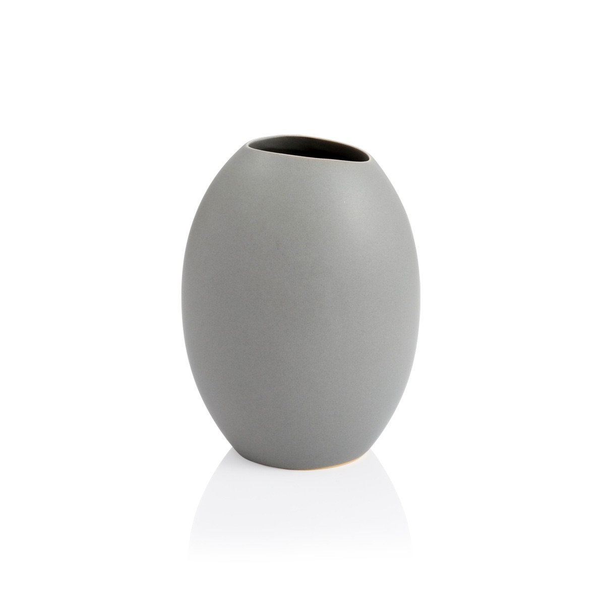 FANCY HOME Stones váza 17 cm, szürke akciós termékkép 1