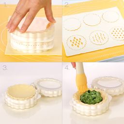 Filled lattice pastry maker DELÍCIA, 3 patterns