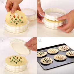 Filled lattice pastry maker DELÍCIA, 3 patterns