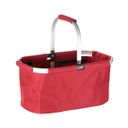 Folding shopping basket SHOP! , red