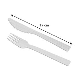 Fork and knife PARTY TIME, bamboo, 6 + 6 pcs