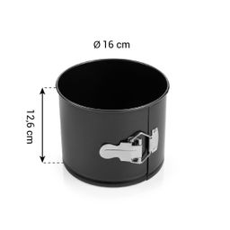 Obrázek Forma na panettone rozkládací DELÍCIA Black Edition ø 16 cm